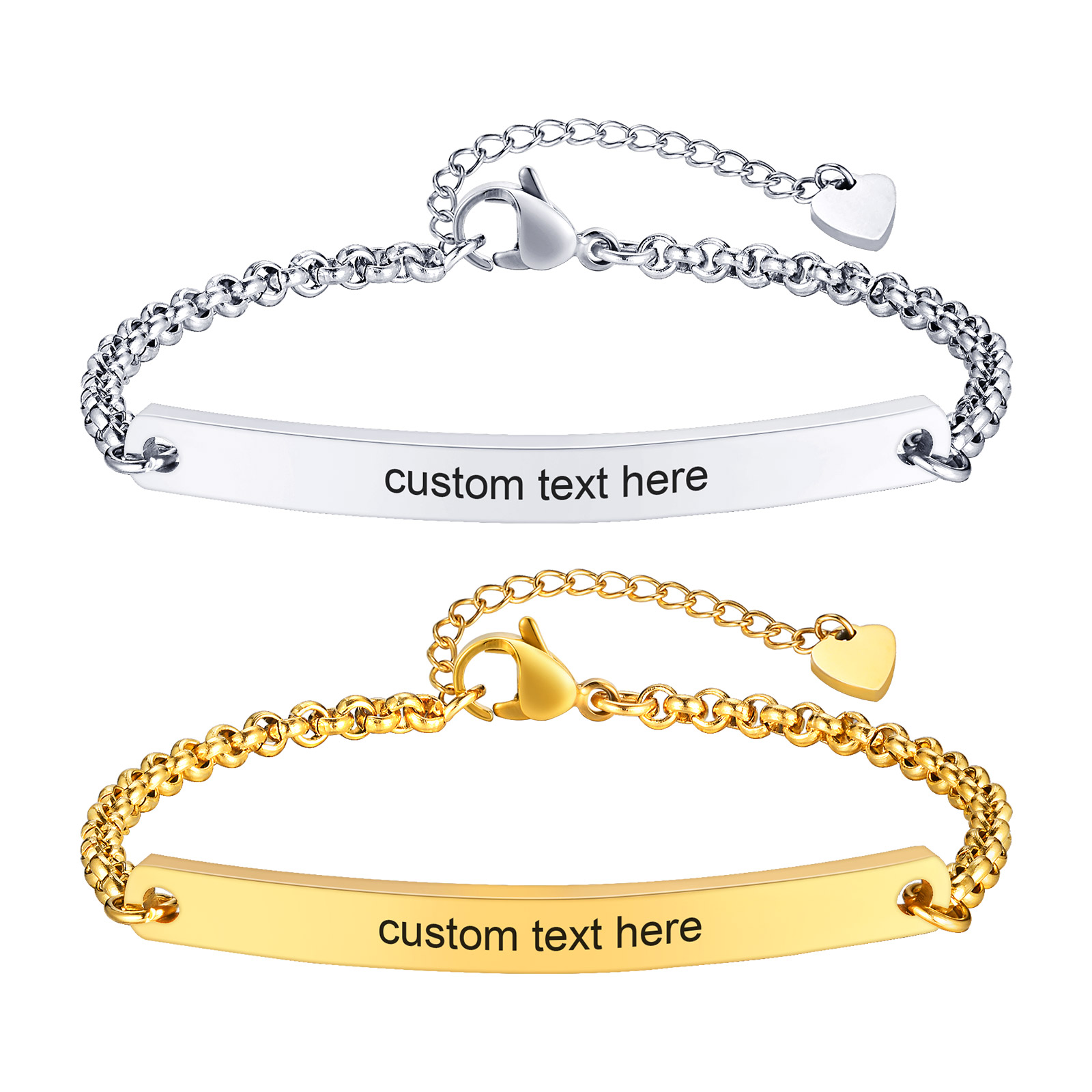 Coordinates Bracelet - Personalized Name Bar Bracelet for Women,