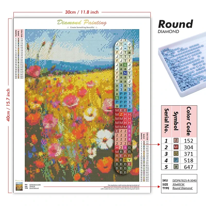 DIY 5D Full Round Drills Diamo - Photo Mosaic Print recension och pris