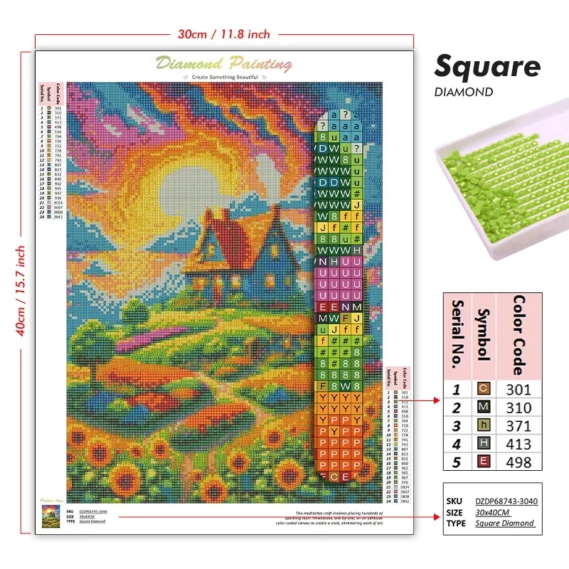 DIY 5D Full Round Drills Diamo - Photo Mosaic Print recension och pris