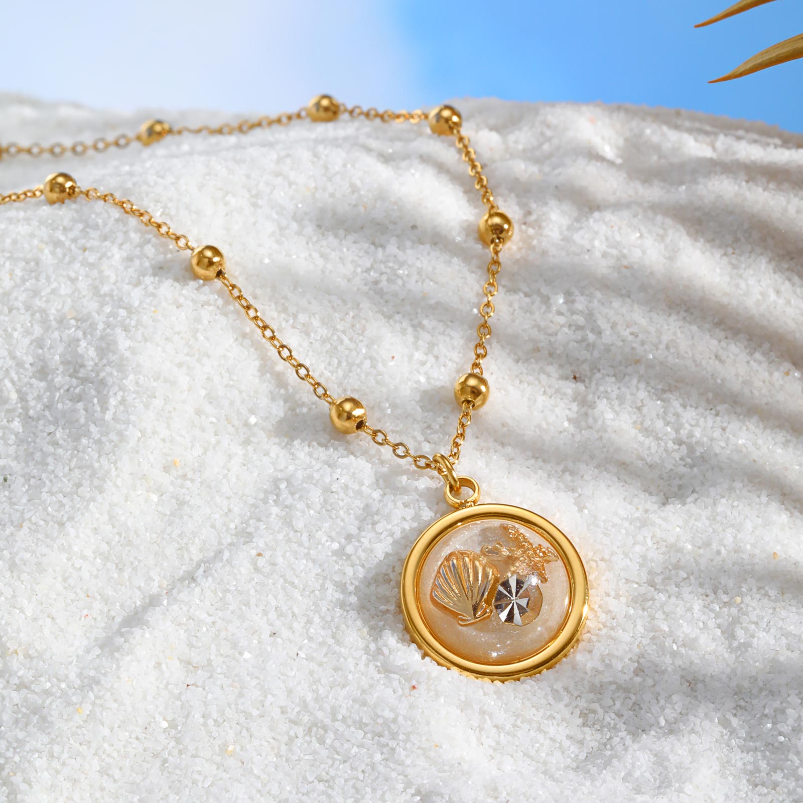 Women's Round Necklace with Sh - Birth Flower Necklace recension och pris