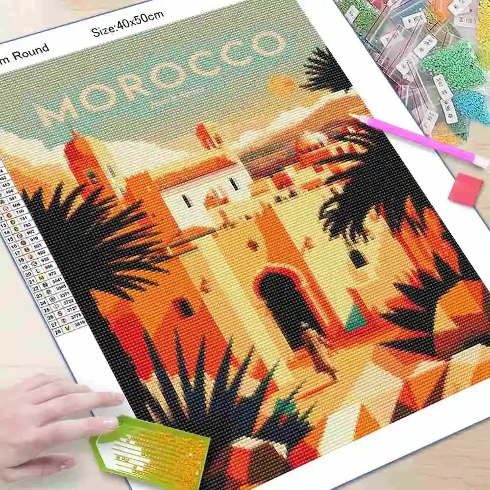 5D DIY Frameless Diamond Paint - Photo Mosaic Print recension och pris
